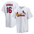 St. Louis Cardinals #16 Nolan Gorman White MWATKINS Home Replica Jersey