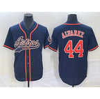 Houston Astros #44 Yordan Alvarez Navy MWATKINS Cool Base Stitched Jersey