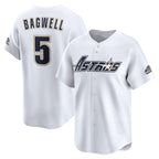 Houston Astros #5 Jeff Bagwell White MWATKINS Throwback Cooperstown Collection Limited Jersey