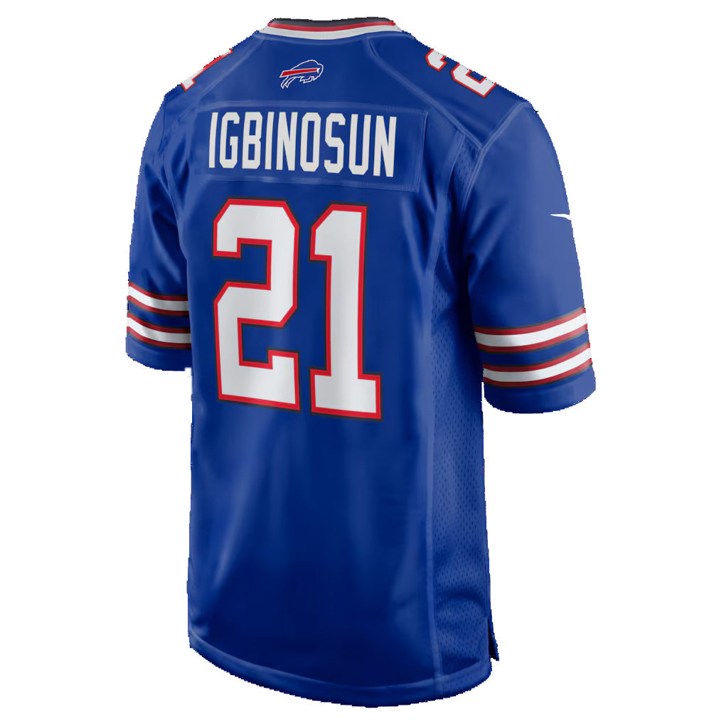 B.Bills #21 Davison Igbinosun Royal MWATKINS Team Game Jersey