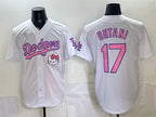 Los Angeles Dodgers #17 Shohei Ohtani White MWATKINS 2025 Hello Kitty Vapor Limited Stitched Jersey