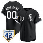Custom Chicago White Sox 2024 Jackie Robinson Patch Vapor Premier Limited Jersey ¨C Black MWATKINS