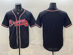 Atlanta Braves Blank 2026 Fashion Replica Black MWATKINS Out Stitched Jersey