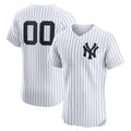 Custom New York Yankees White MWATKINS Home Elite Jersey