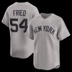 New York Yankees #54 Max Fried Gray MWATKINS Road Limited Player Jersey