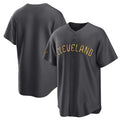 Cleveland Guardians Blank Charcoal MWATKINS 2022 All-Star Cool Base Stitched Jersey