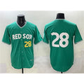 Boston Red Sox #28 Kristian Campbell Green MWATKINS 2025 City Connect Limited Stitched Jersey