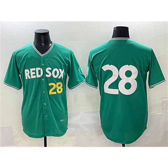 Boston Red Sox #28 Kristian Campbell Green MWATKINS 2025 City Connect Limited Stitched Jersey