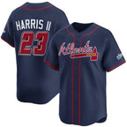 Atlanta Braves #23 Michael Harris II Navy MWATKINS 2025 Speedway Classic Alternate Limited Stitched Jersey
