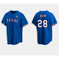 Texas Rangers #28 Jonah Heim Royal MWATKINS 2023 World Series Stitched Jersey