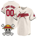 Custom Cleveland Indians x One Piece Cream MWATKINS Vapor Premier Limited Jersey - Stitched