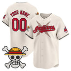 Custom Cleveland Indians x One Piece Cream MWATKINS Vapor Premier Limited Jersey - Stitched