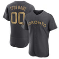 Custom Toronto Blue Jays Active Player Charcoal MWATKINS 2022 All-Star Flex Base Stitched Jersey