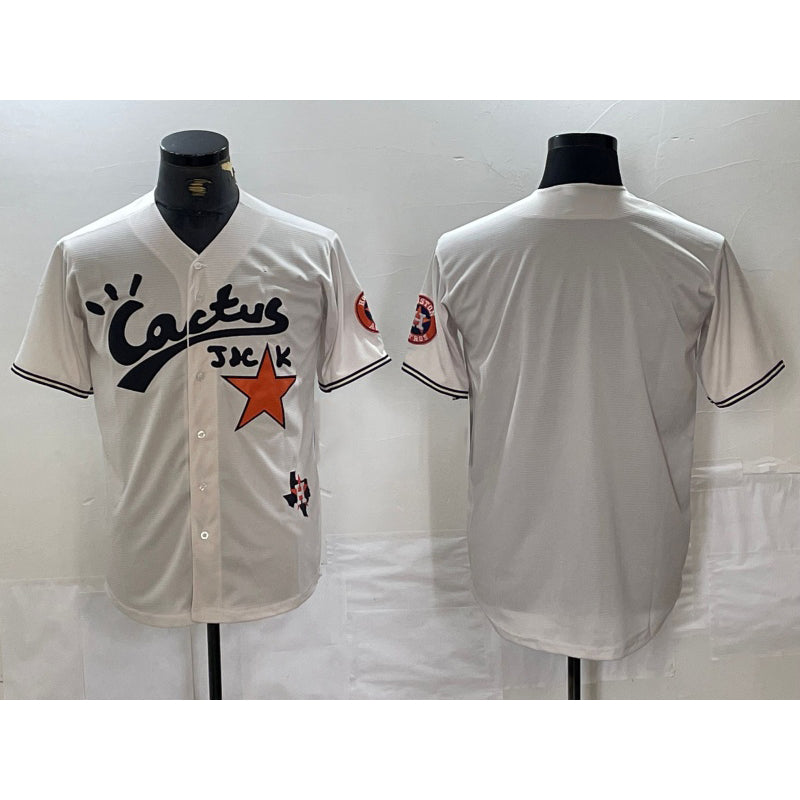 Houston Astros Blank Cream MWATKINS Cactus Jack Cool Base Jersey