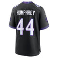 B.Ravens #44 Marlon Humphrey Black MWATKINS Alternate Game Jersey