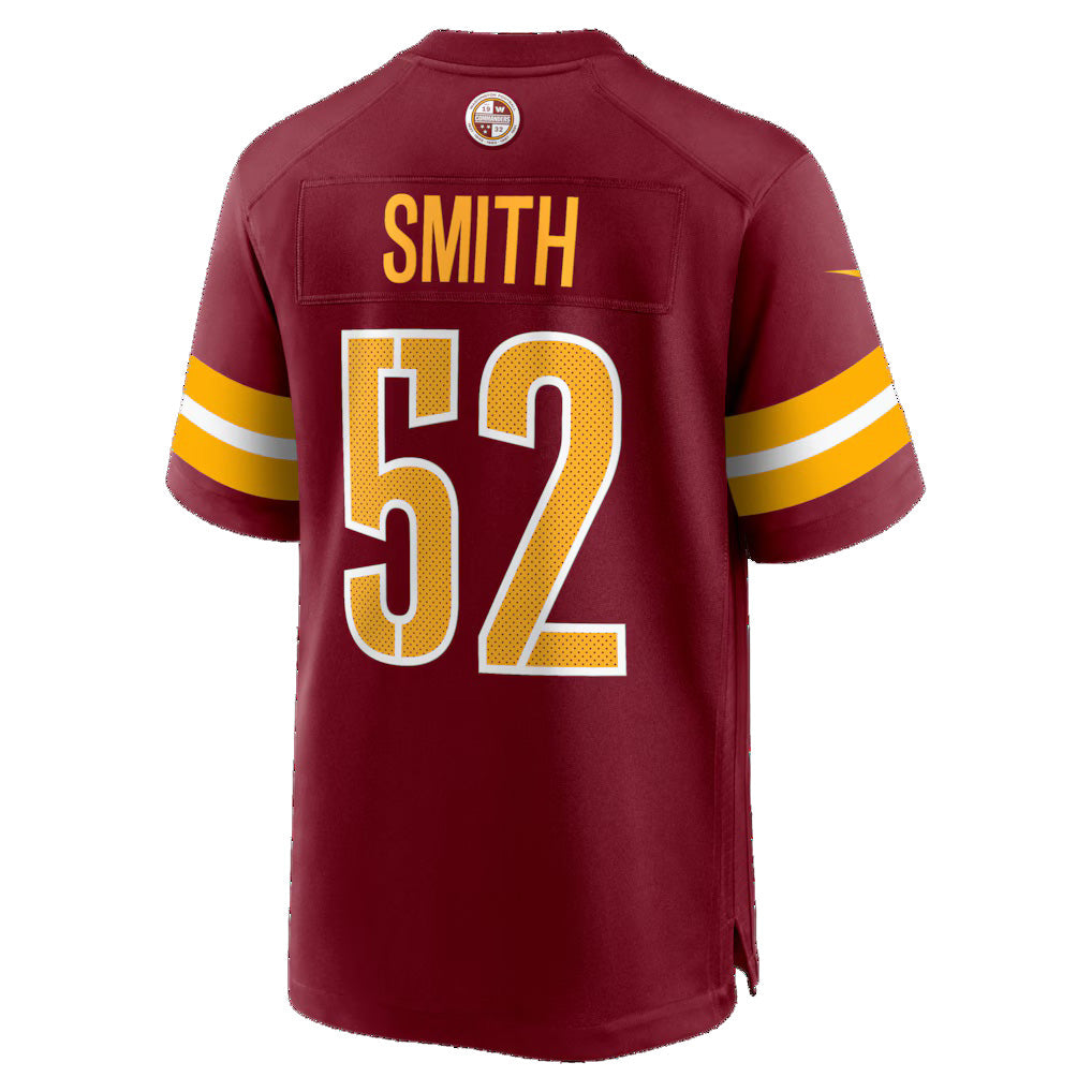 W.Commanders #52 Preston Smith Burgundy MWATKINS Team Game Jersey