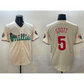 Philadelphia Phillies #5 Bryson Stott Cream MWATKINS Phanatic Limited Stitched Jersey
