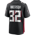 A.Falcons #32 Jamal Anderson Black MWATKINS Game Retired Player Jersey