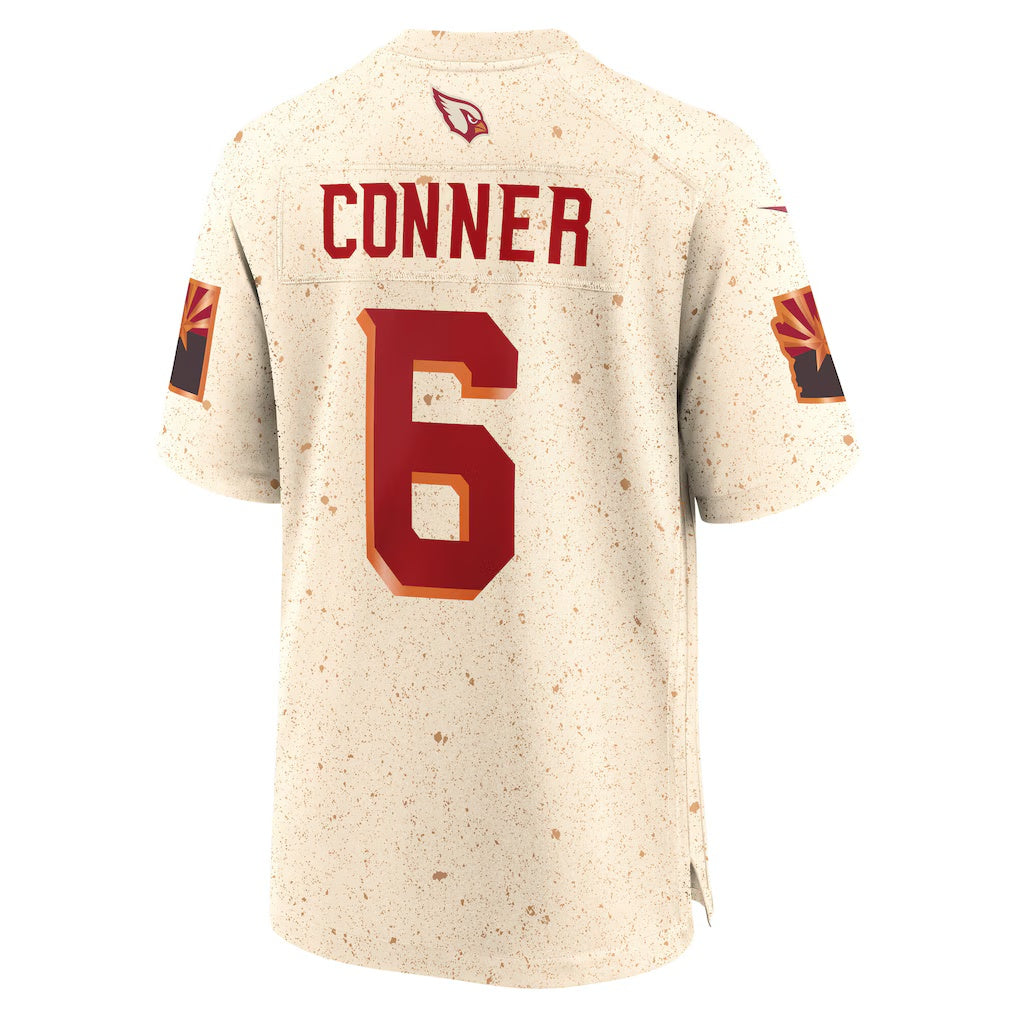 A.Cardinals #6 James Conner Natural MWATKINS 2025 Rivalries Collection Game Jersey