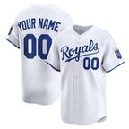 Custom Kansas City Royals MWATKINS White Home Limited Jersey