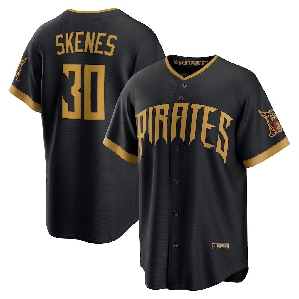 Pittsburgh Pirates #30 Paul Skenes Black MWATKINS 2026 City Connect Stadium Jersey