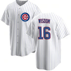 Chicago Cubs #16 Patrick Wisdom White MWATKINS Cool Base Stitched Jersey