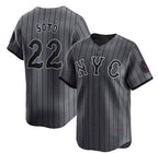 New York Mets #22 Juan Soto Graphite MWATKINS 2024 City Connect Limited Stitched Jersey