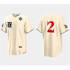 Texas Rangers #2 Marcus Semien Cream MWATKINS 2023 World Series City Connect Stitched Jersey