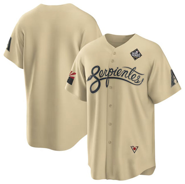 Arizona Diamondbacks Blank Gold MWATKINS 2023 World Series City Connect Cool Base Stitched Jersey