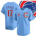 Chicago Cubs #17 Mark Grace Blue MWATKINS 2024-25 2nd Alternate Limited Stitched Jersey
