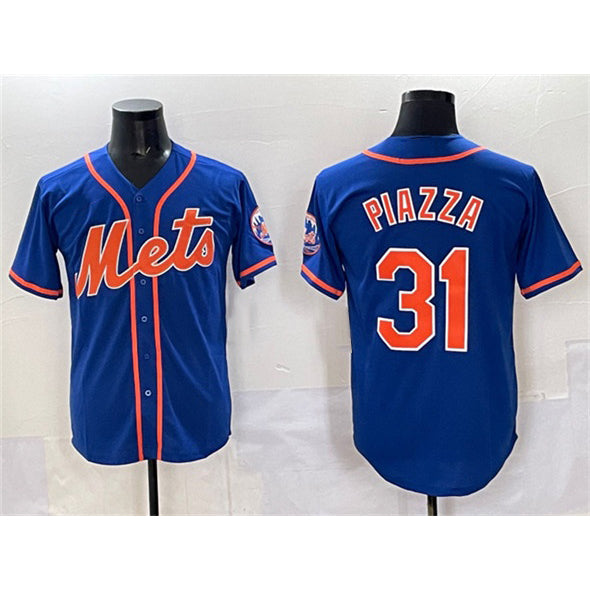 New York Mets #31 Mike Piazza Blue MWATKINS Cool Base Stitched Jersey