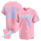 Custom Atlanta Braves Bubblegum Pink Vapor Premier Limited Jersey ¨C All Stitched-Pink MWATKINS