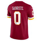 W.Commanders #0 Mike Sainristil Burgundy MWATKINS Team Vapor F.U.S.E. Stitched Limited Jersey