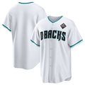 Arizona Diamondbacks Blank White White MWATKINS 2023 World Series Cool Base Stitched Jersey