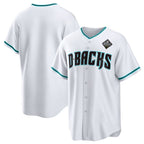 Arizona Diamondbacks Blank White White MWATKINS 2023 World Series Cool Base Stitched Jersey