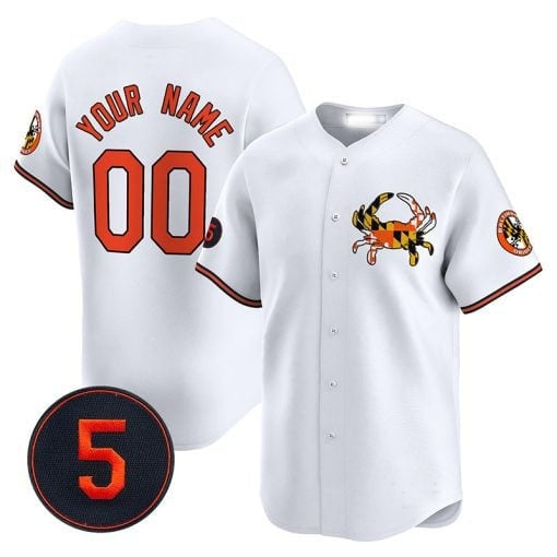 Custom Baltimore Orioles Robinson Patch Vapor Premier Limited Jersey V3 ¨C White MWATKINS