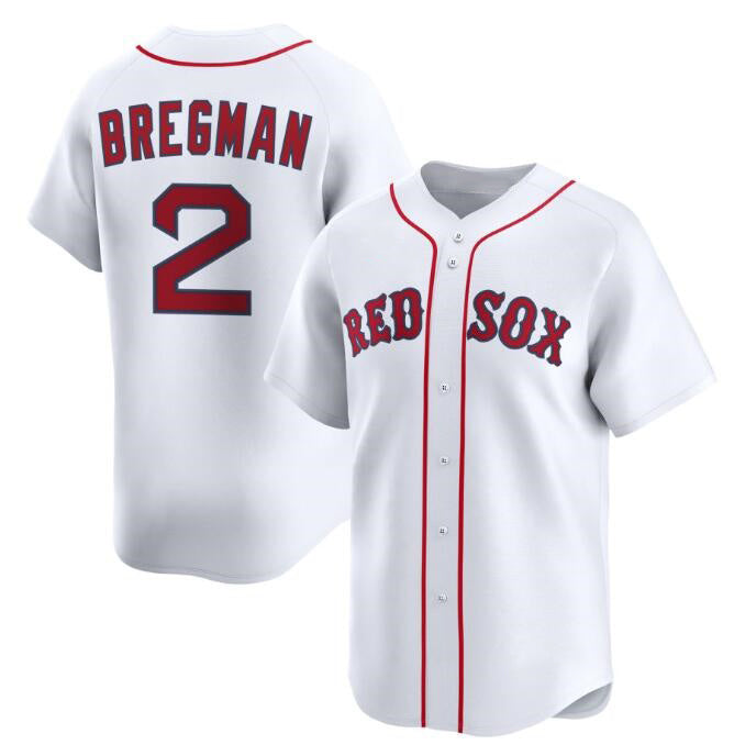 Boston Red Sox #2 Alex Bregman White MWATKINS 2024 Home Limited Stitched Jersey