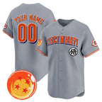 Custom Cincinnati Reds x Dragon Ball Gray MWATKINS Vapor Premier Limited Jersey - All Stitched