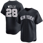 New York Yankees #28 Austin Wells White MWATKINS 2025 Home Limited Stitched Jersey