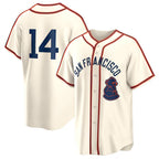 San Francisco Giants #14 Patrick Bailey Cream MWATKINS 2024 Rickwood Classic Stitched Jersey