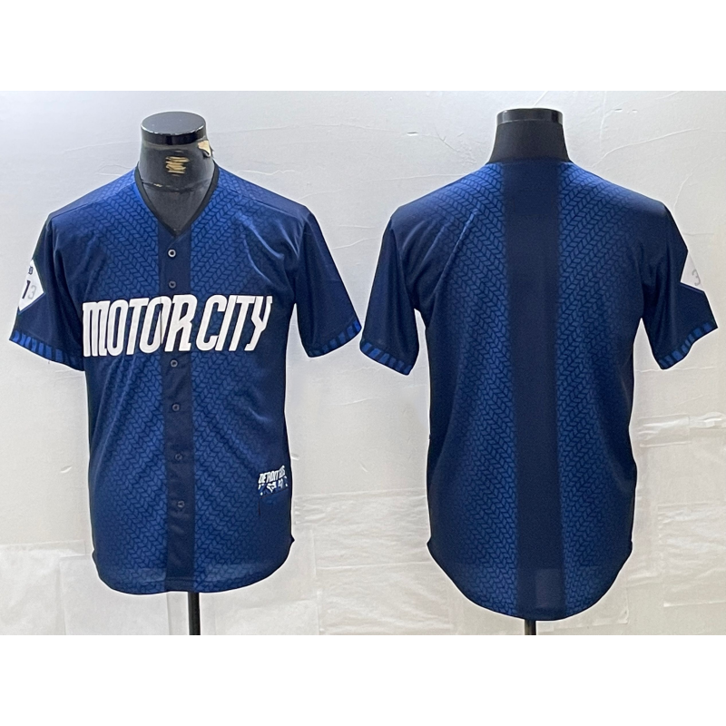 Detroit Tigers Blank 2024 Navy MWATKINS City Connect Cool Base Limited Stitched Jersey