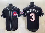 Chicago Cubs #3 Alex Bregman 150th Anniversary Black MWATKINS Out Style Vapor Premier Limited Stitched Jersey