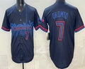 Toronto Blue Jays #7 Kazuma Okamoto Black MWATKINS City Limited Jersey