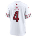 A.Cardinals #4 Jeremiyah Love White MWATKINS Game Player Jersey