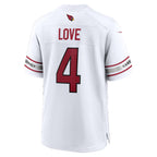 A.Cardinals #4 Jeremiyah Love White MWATKINS Game Player Jersey