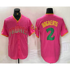 San Diego Padres #2 Xander Bogaerts Pink MWATKINS Fashion Jersey