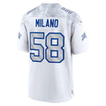 B.Bills #58 Matt Milano 2025 Rivalries Collection Game Jersey - White MWATKINS