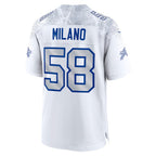 B.Bills #58 Matt Milano 2025 Rivalries Collection Game Jersey - White MWATKINS