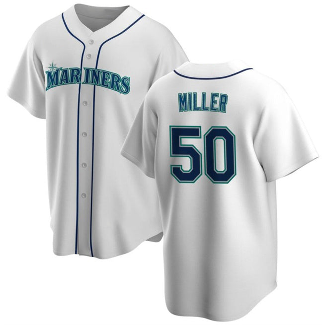 Seattle Mariners #50 Edgar Martinez White MWATKINS Cool Base Stitched jersey