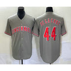 Cincinnati Reds #44 Elly De La Cruz Grey MWATKINS Cool Base Stitched Jersey 2